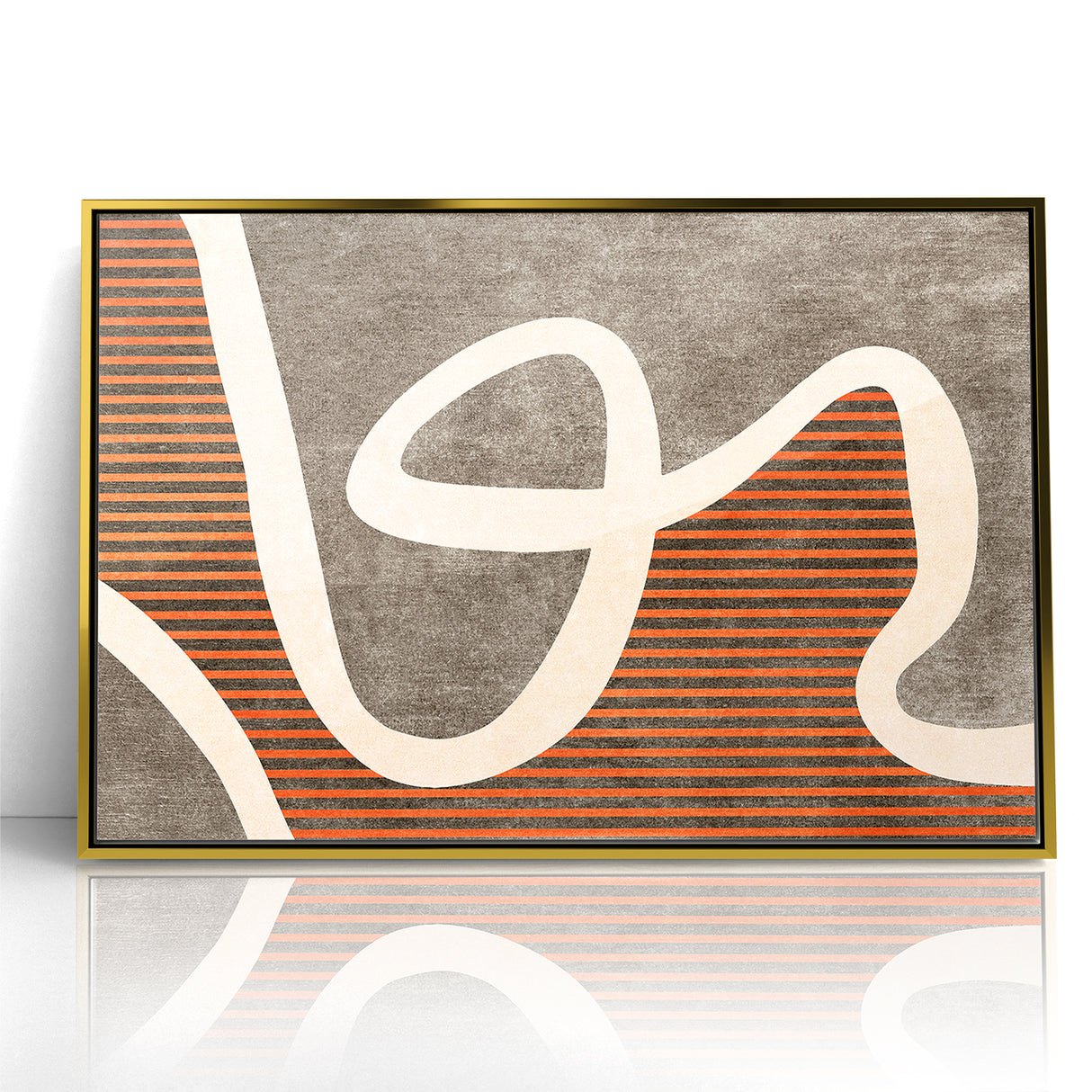Fluid Abstract Lines and Stripes Canvas Art