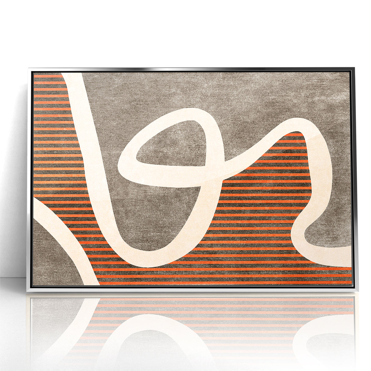 Fluid Abstract Lines and Stripes Canvas Art