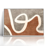 Fluid Abstract Lines and Stripes Canvas Art