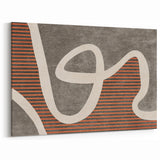 Fluid Abstract Lines and Stripes Canvas Art