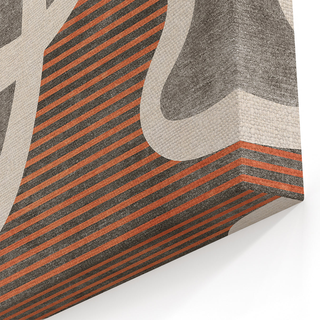 Fluid Abstract Lines and Stripes Canvas Art