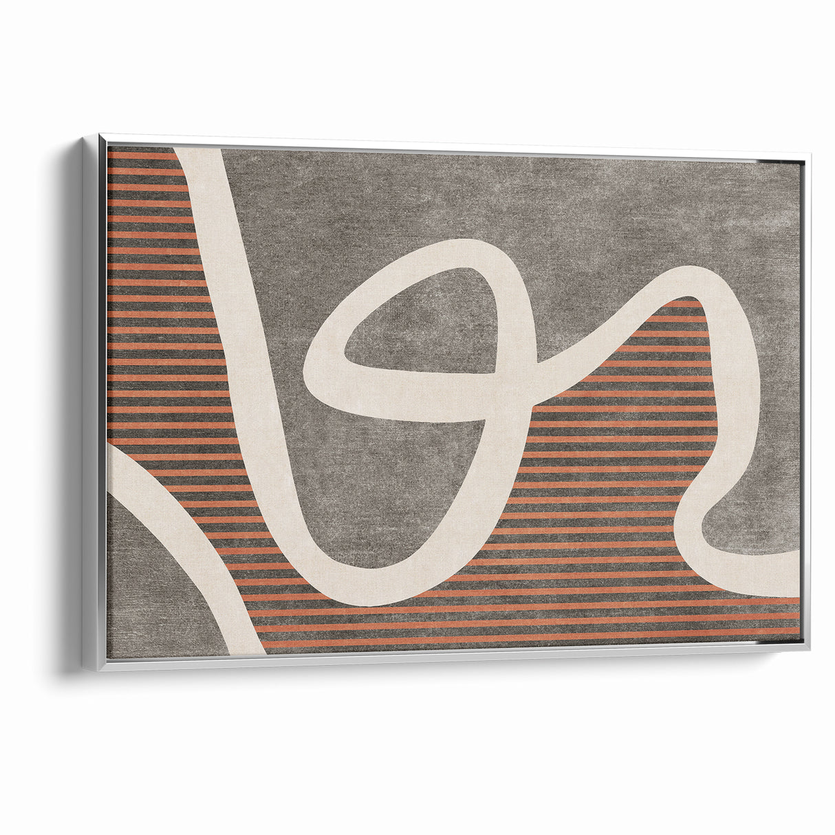 Fluid Abstract Lines and Stripes Canvas Art