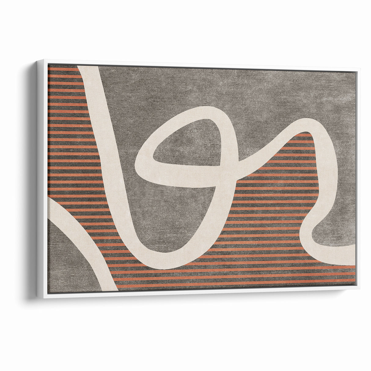 Fluid Abstract Lines and Stripes Canvas Art