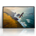Majestic Birds of Prey Wall Art – Eagle Soaring Over Coastal Cliffs
