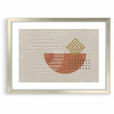 Geometric Shapes and Lines Abstract Canvas Art