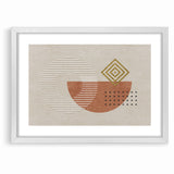 Geometric Shapes and Lines Abstract Canvas Art