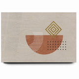 Geometric Shapes and Lines Abstract Canvas Art