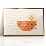 Geometric Shapes and Lines Abstract Canvas Art