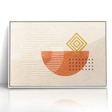 Geometric Shapes and Lines Abstract Canvas Art
