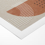 Geometric Shapes and Lines Abstract Canvas Art