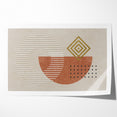 Geometric Shapes and Lines Abstract Canvas Art