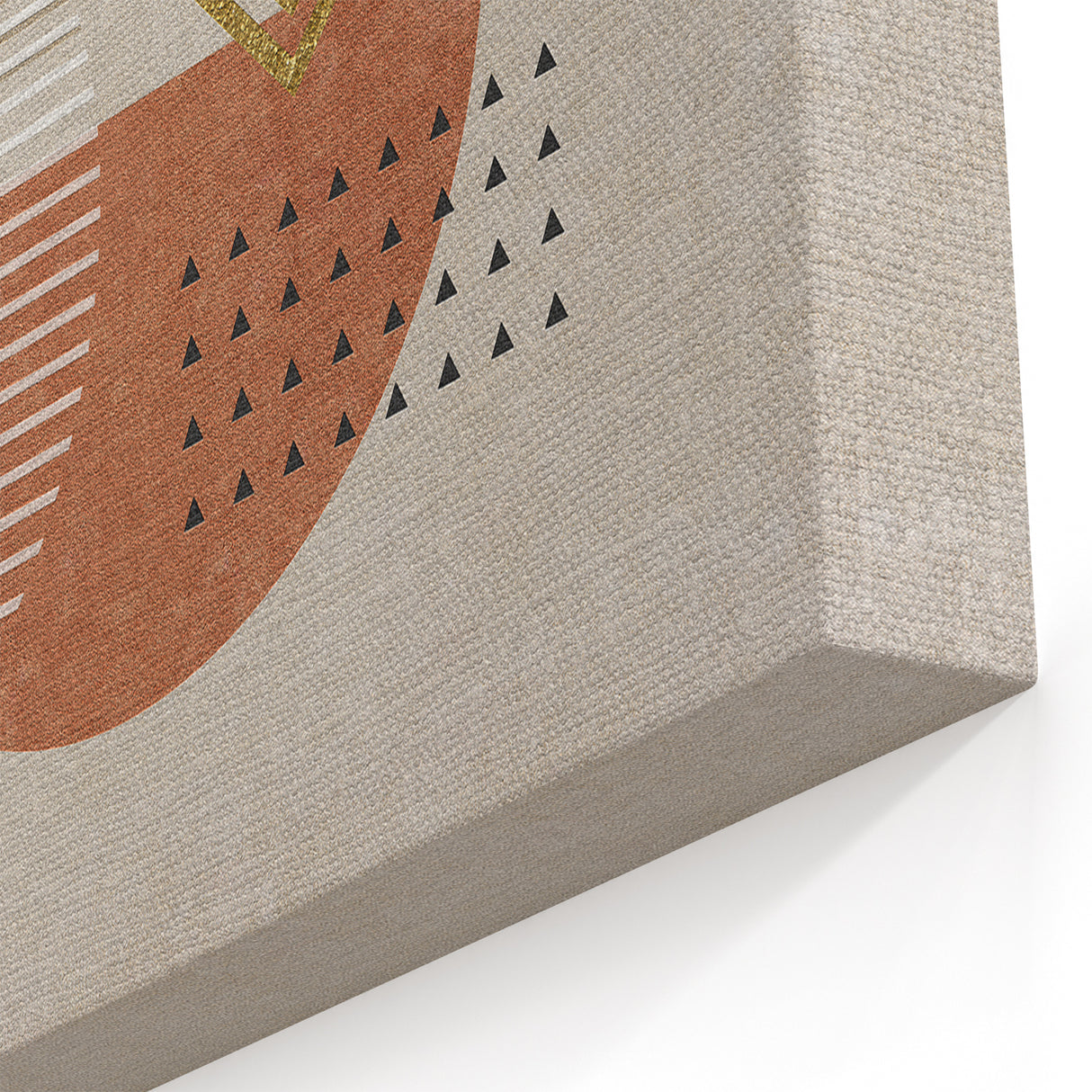 Geometric Shapes and Lines Abstract Canvas Art