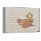 Geometric Shapes and Lines Abstract Canvas Art