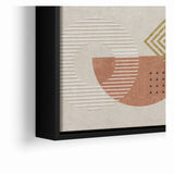 Geometric Shapes and Lines Abstract Canvas Art