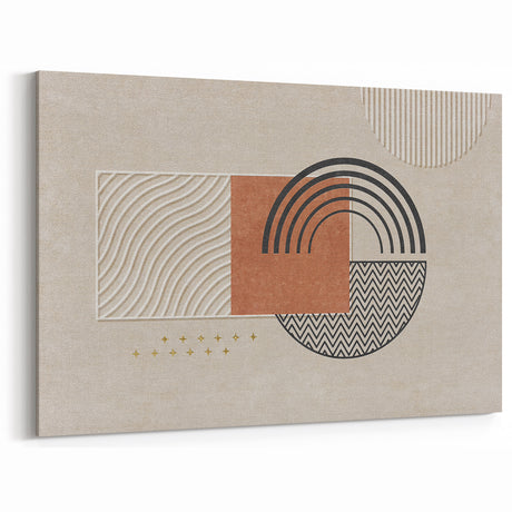 Modern Abstract Shapes and Patterns Canvas Art
