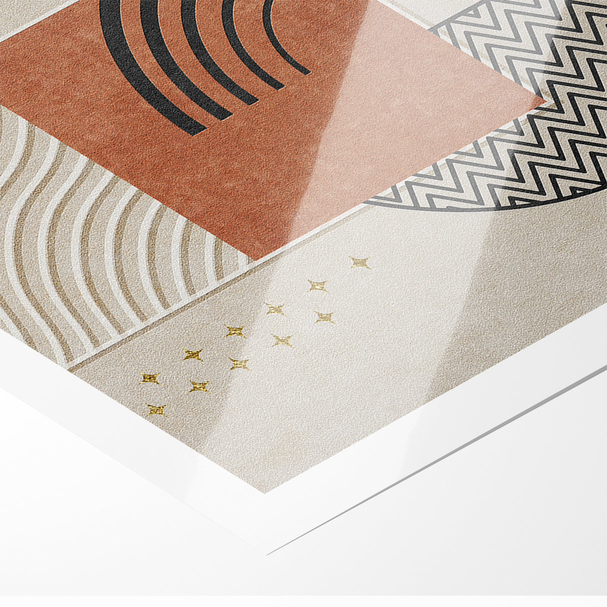 Modern Abstract Shapes and Patterns Canvas Art