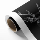Striking Black Antelope Portrait – Majestic Wildlife Canvas Prints