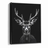 Striking Black Antelope Portrait – Majestic Wildlife Canvas Prints