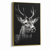 Majestic Antelope Portrait in Black and White – Stunning Canvas Art
