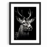 Majestic Antelope Portrait in Black and White – Stunning Canvas Art