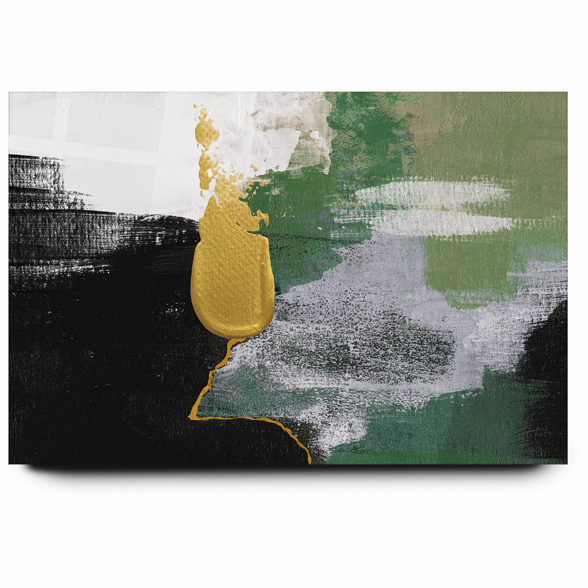 Abstract Brush Strokes and Color Splashes Canvas Art