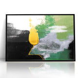 Abstract Brush Strokes and Color Splashes Canvas Art