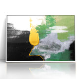 Abstract Brush Strokes and Color Splashes Canvas Art