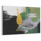 Abstract Brush Strokes and Color Splashes Canvas Art