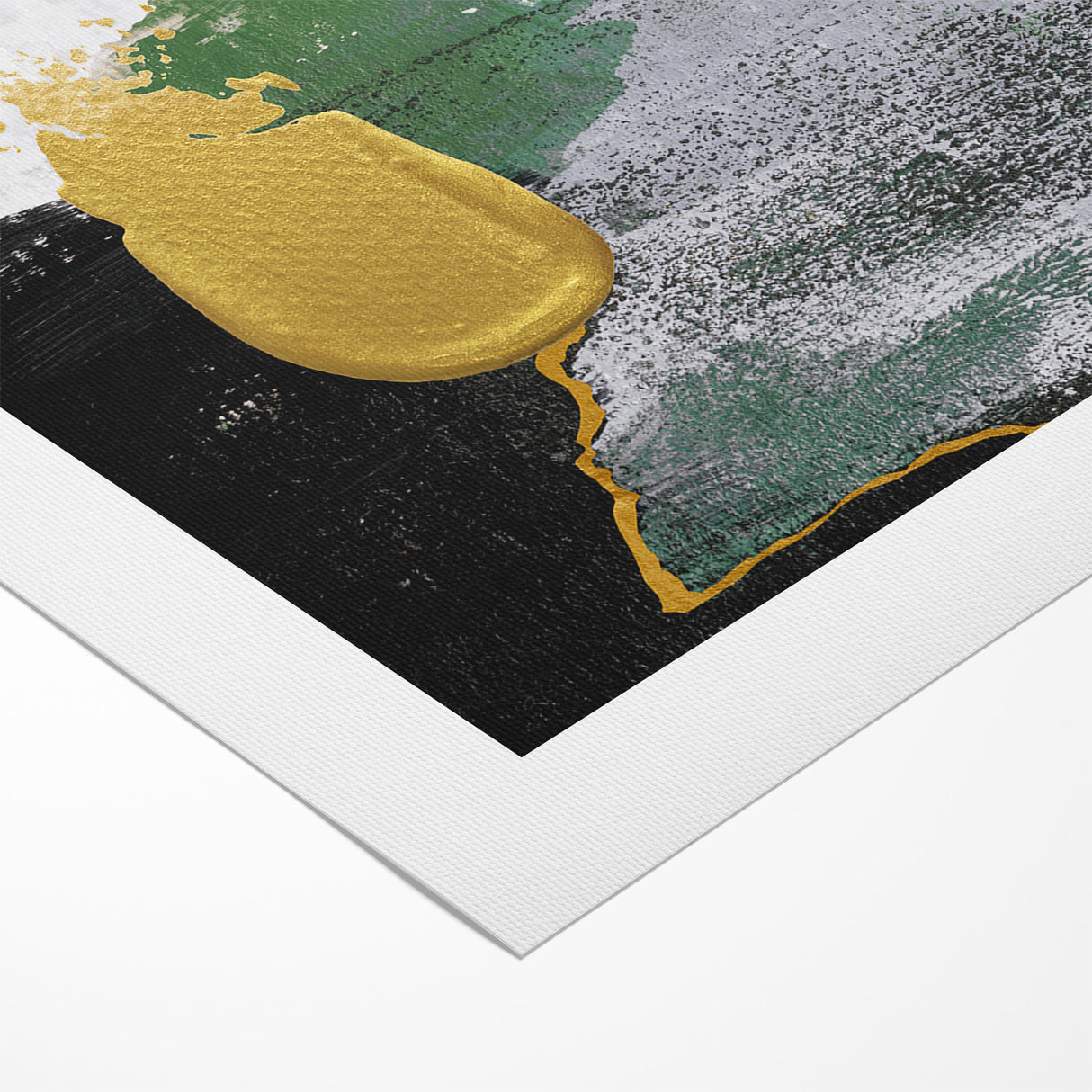 Abstract Brush Strokes and Color Splashes Canvas Art