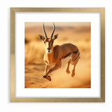 Dynamic Antelope in Motion – Stunning Wildlife Canvas Art