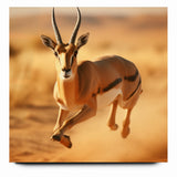 Dynamic Antelope in Motion – Stunning Wildlife Canvas Art