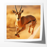 Dynamic Antelope in Motion – Stunning Wildlife Canvas Art