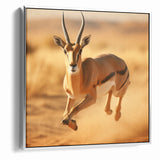 Dynamic Antelope in Motion – Stunning Wildlife Canvas Art