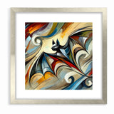 Abstract Bat Art - Vibrant Wildlife Canvas Wall Decor