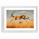 Leaping Antelope in the Wild – Exquisite Wildlife Canvas Art