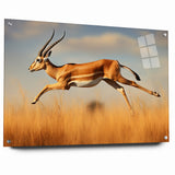 Leaping Antelope in the Wild – Exquisite Wildlife Canvas Art