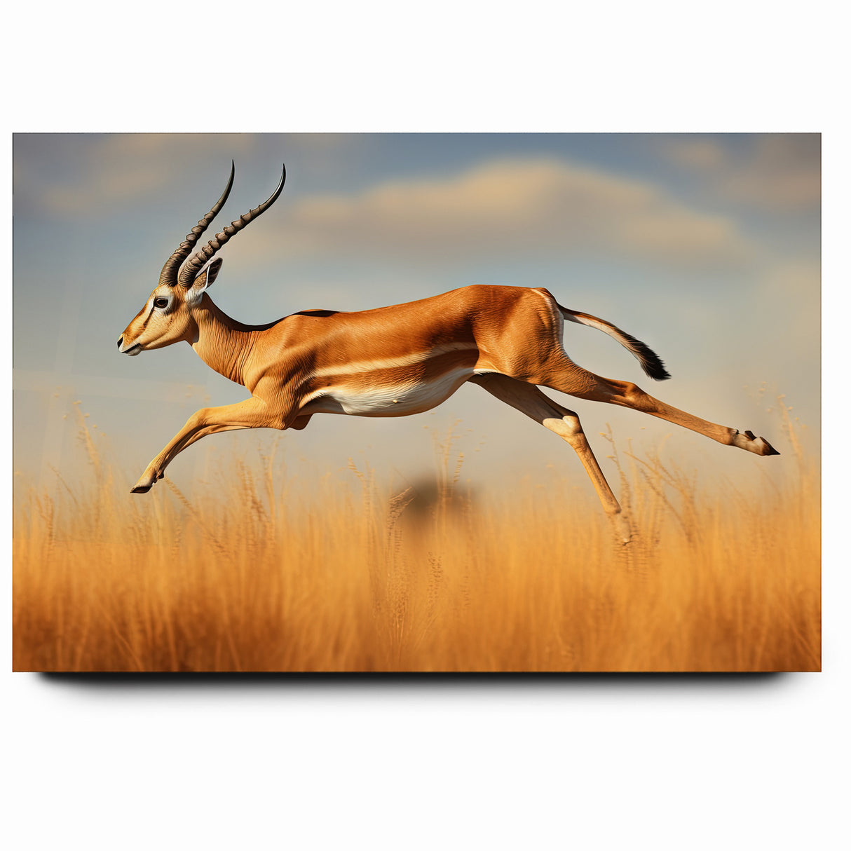 Leaping Antelope in the Wild – Exquisite Wildlife Canvas Art