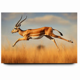 Leaping Antelope in the Wild – Exquisite Wildlife Canvas Art