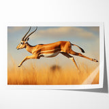 Leaping Antelope in the Wild – Exquisite Wildlife Canvas Art