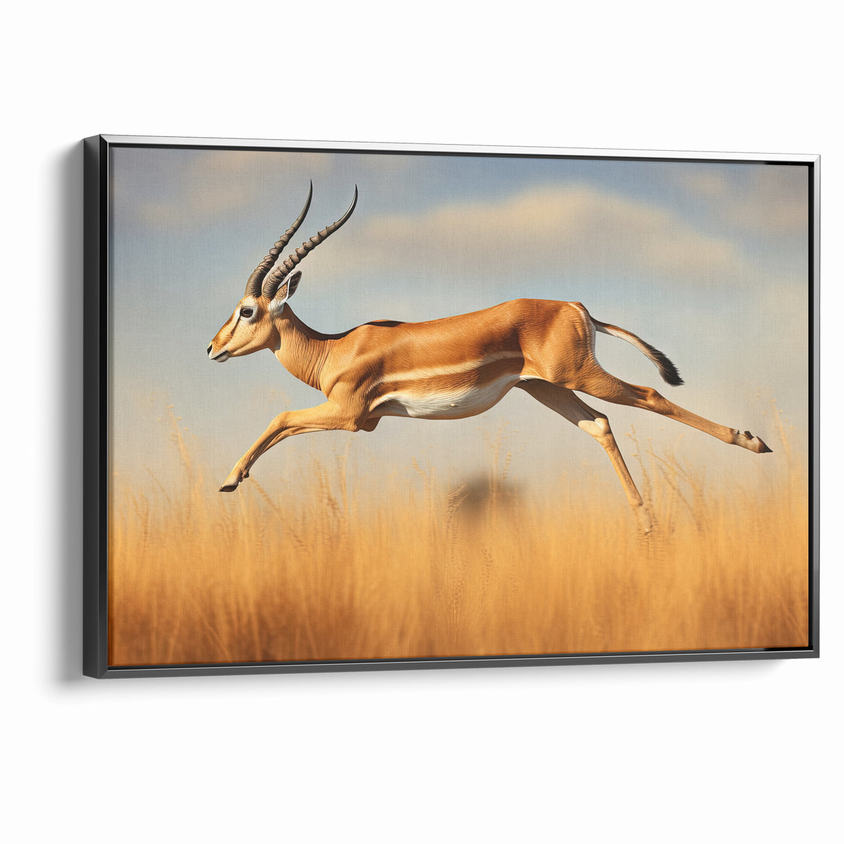 Leaping Antelope in the Wild – Exquisite Wildlife Canvas Art