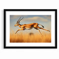 Leaping Antelope in the Wild – Exquisite Wildlife Canvas Art