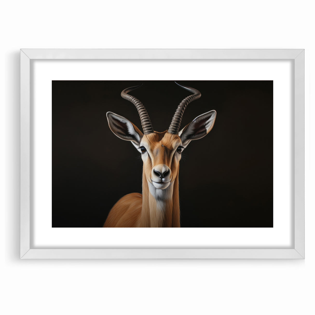 Regal Antelope Portrait – Elegant Wildlife Canvas Art