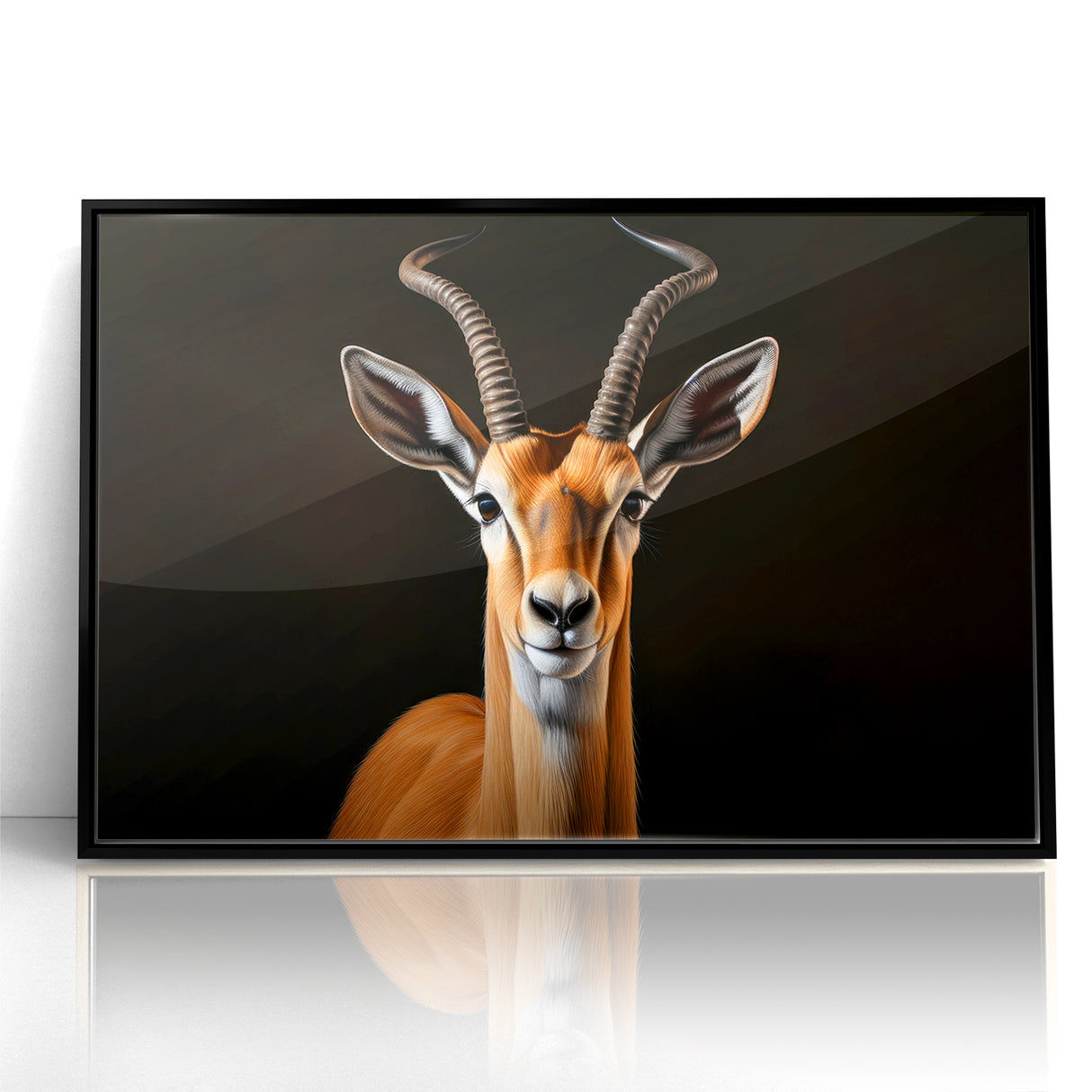 Regal Antelope Portrait – Elegant Wildlife Canvas Art