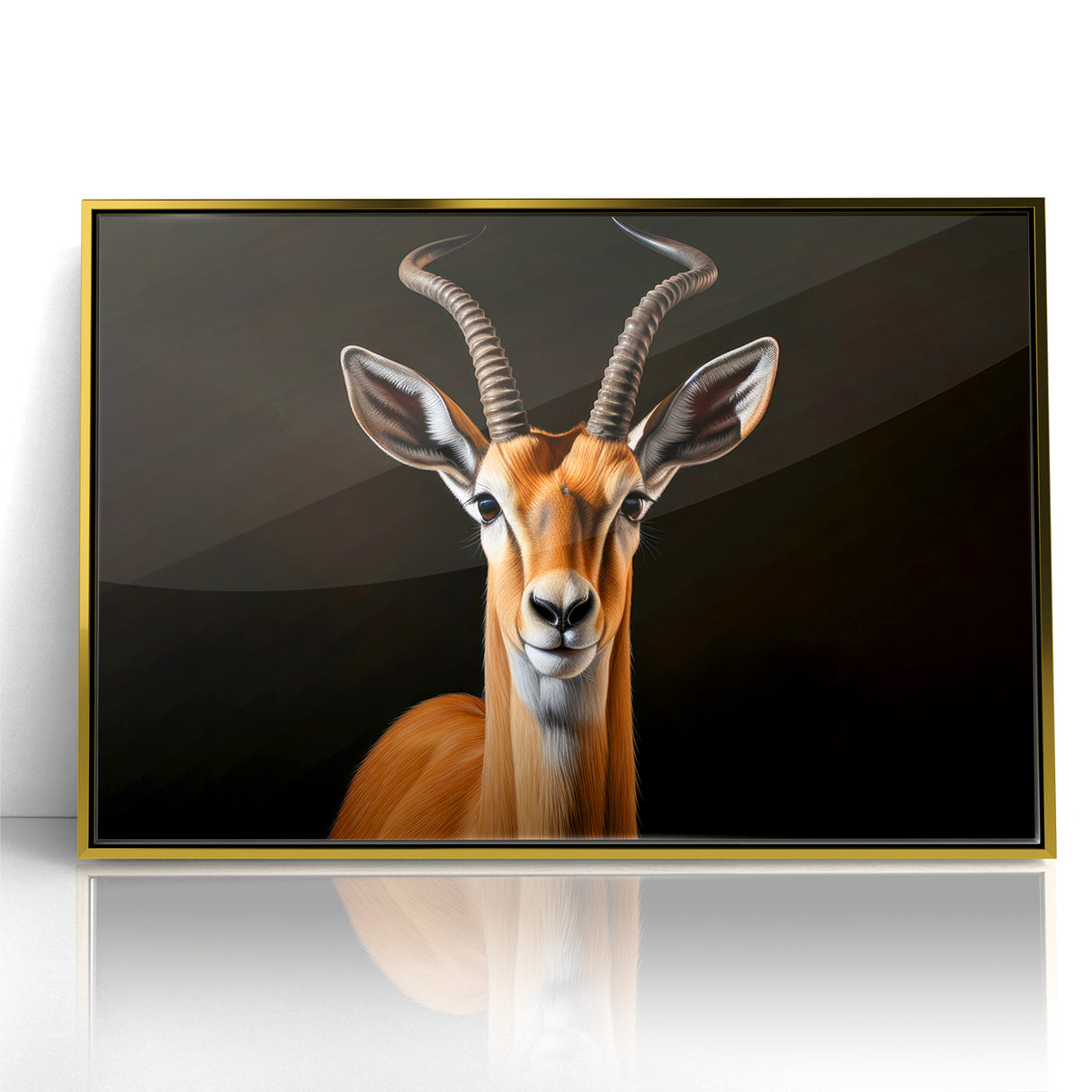Regal Antelope Portrait – Elegant Wildlife Canvas Art