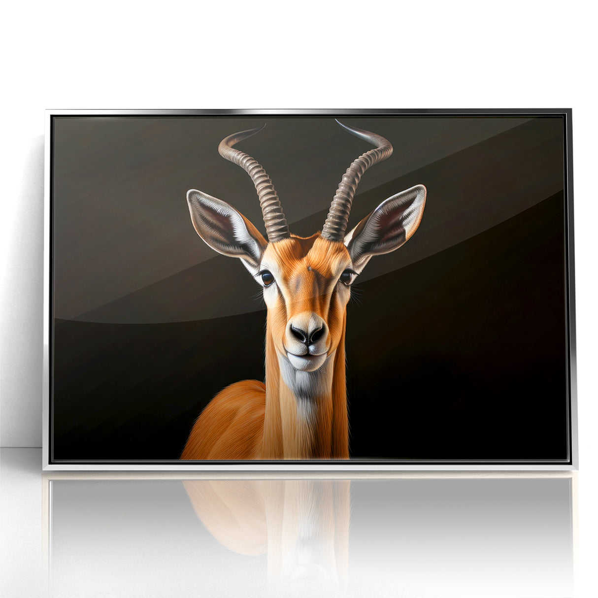 Regal Antelope Portrait – Elegant Wildlife Canvas Art