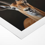 Regal Antelope Portrait – Elegant Wildlife Canvas Art