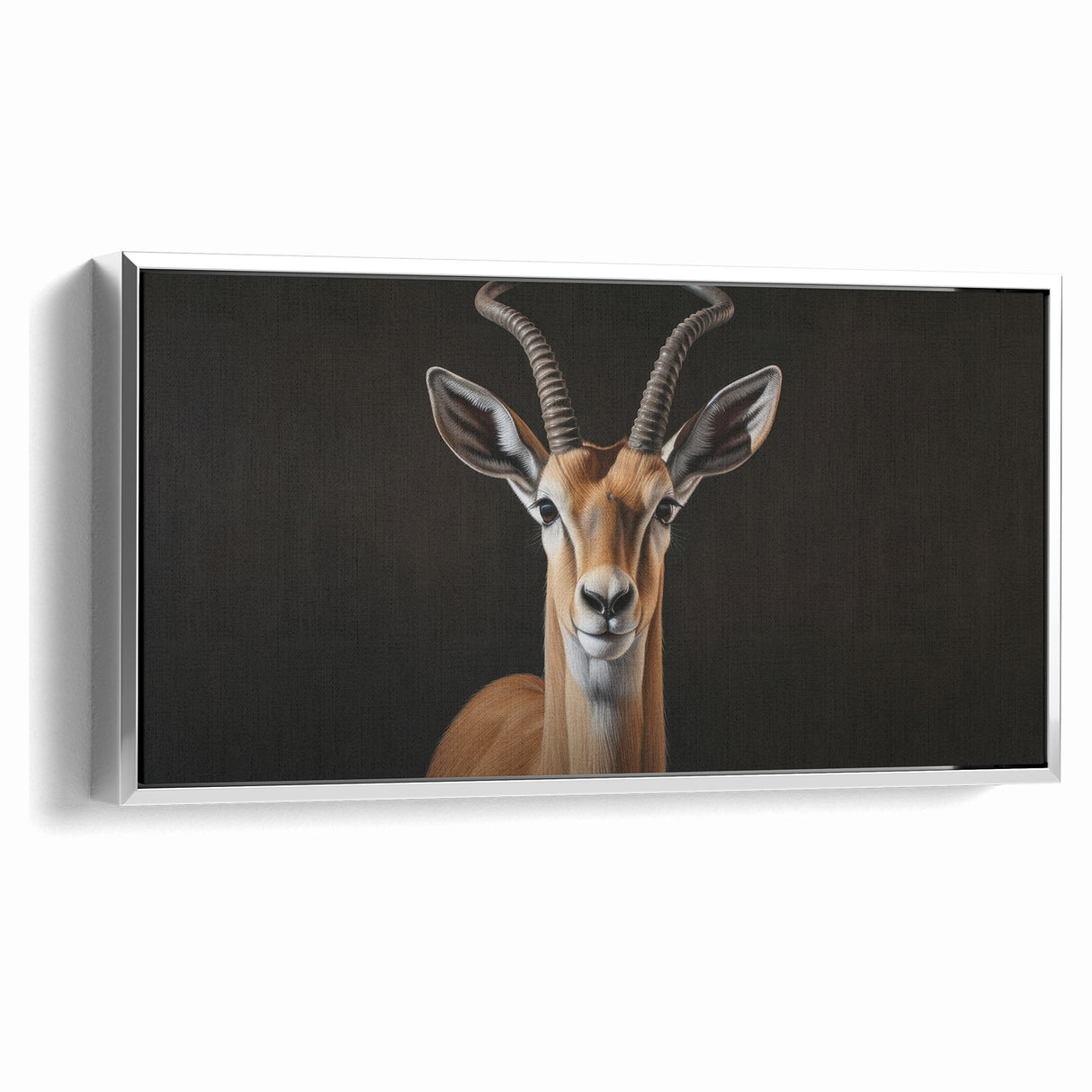Regal Antelope Portrait – Elegant Wildlife Canvas Art