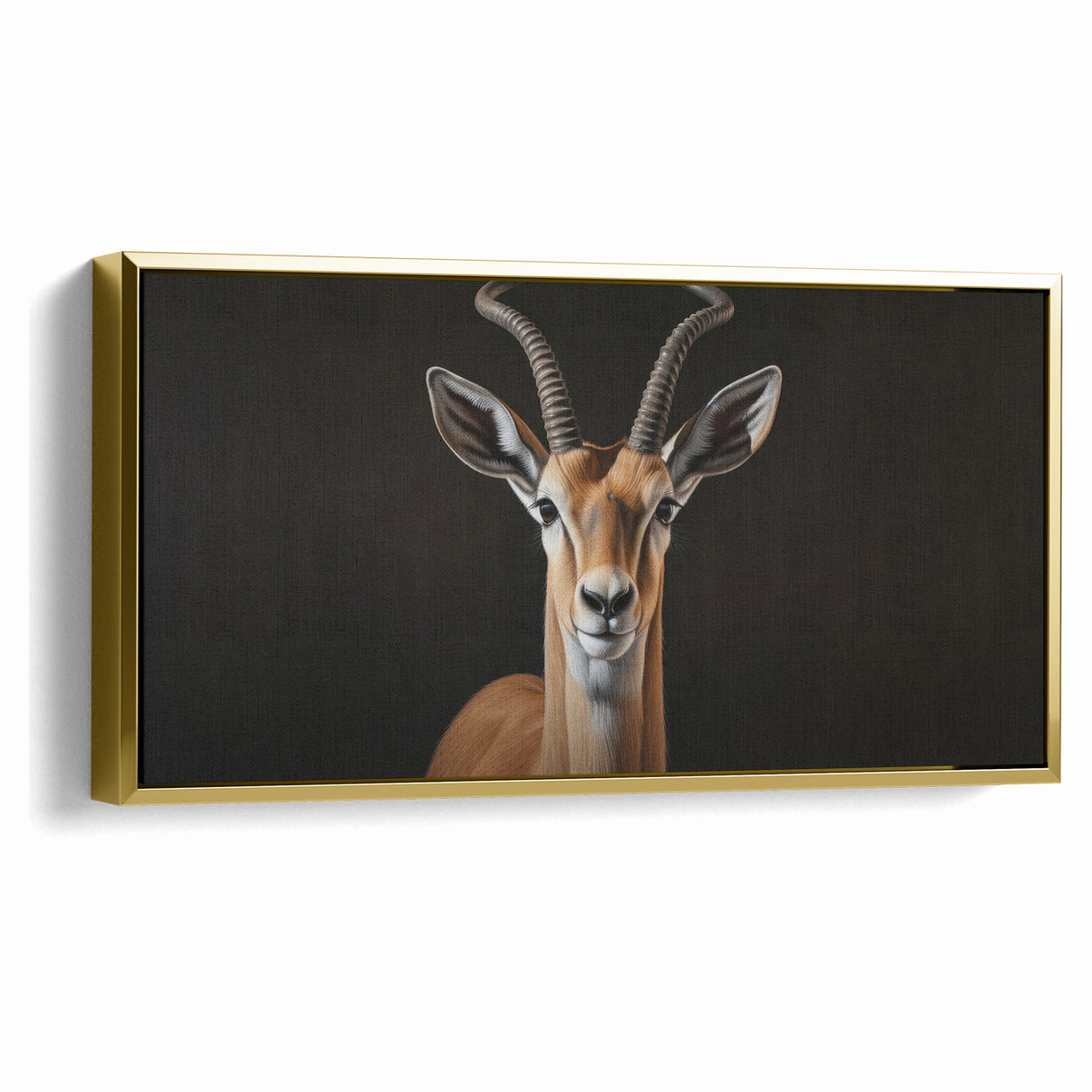 Regal Antelope Portrait – Elegant Wildlife Canvas Art