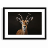 Regal Antelope Portrait – Elegant Wildlife Canvas Art