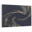 Swirling Abstract Elegance with Metallic Accents